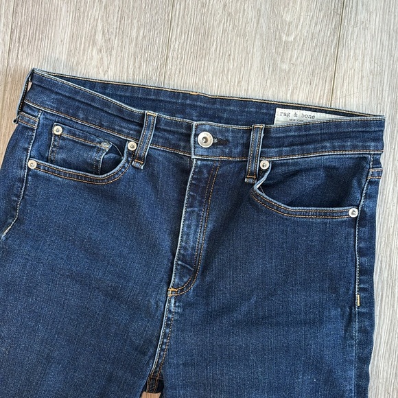 Rag & Bone Nina High-Rise Boot Jeans in Marine Blue size 29 - Picture 5 of 15